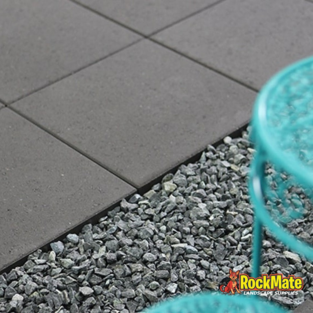 Adbri Masonry Quadro 40 Bullnose Paver - Charcoal installed