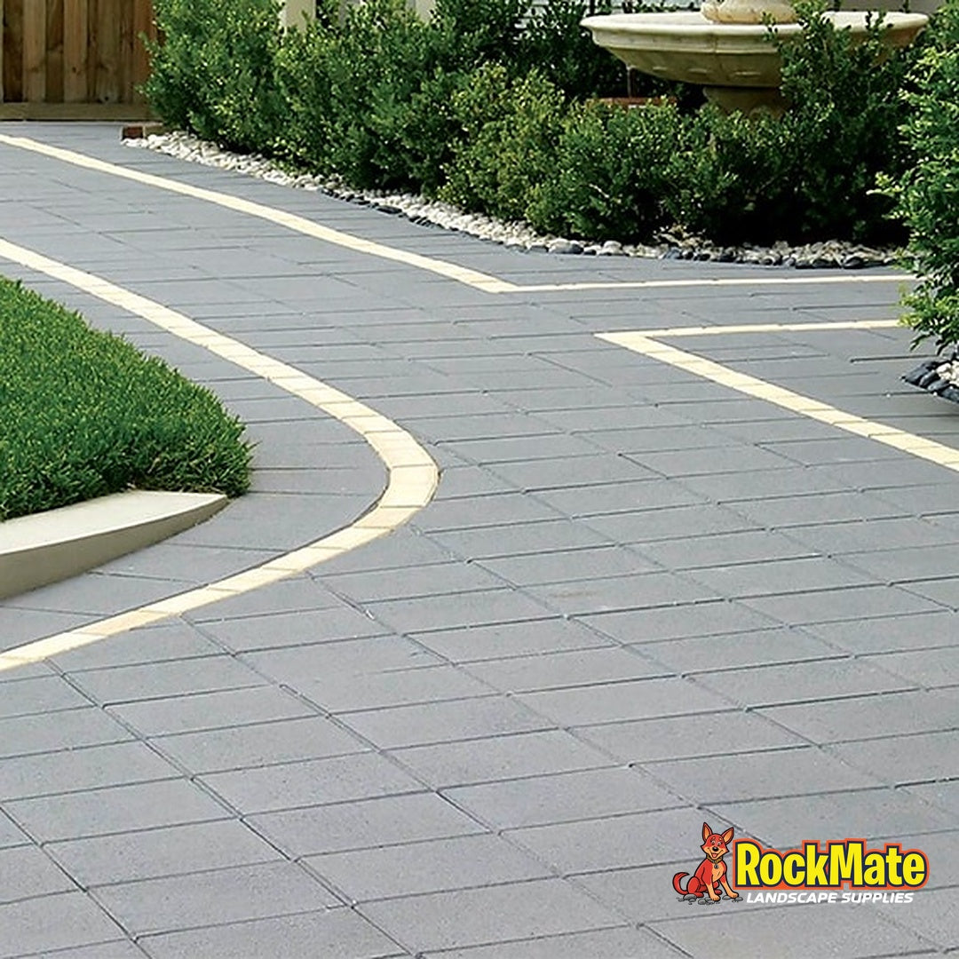 Adbri Masonry Stradapave 50 Paver - Charcoal installed