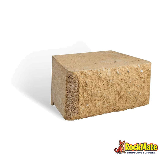Adbri Masonry Hudson Stone Garden Edging Block - Sunstone