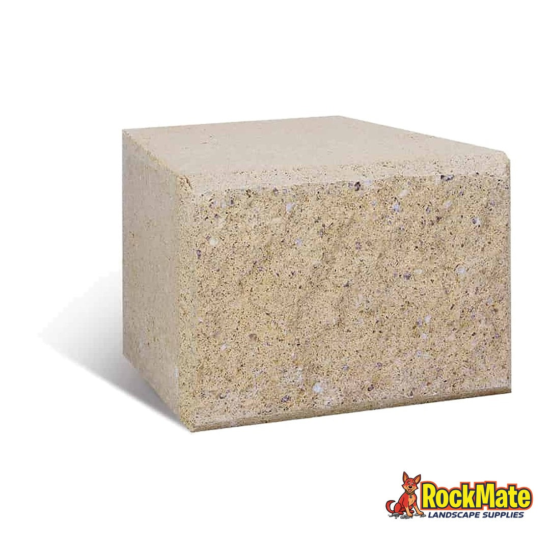 Adbri Masonry Miniwall Garden Wall Block - Oatmeal