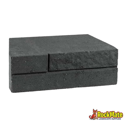 Adbri Masonry Natural Impressions Duostone Wall Block - Graphite
