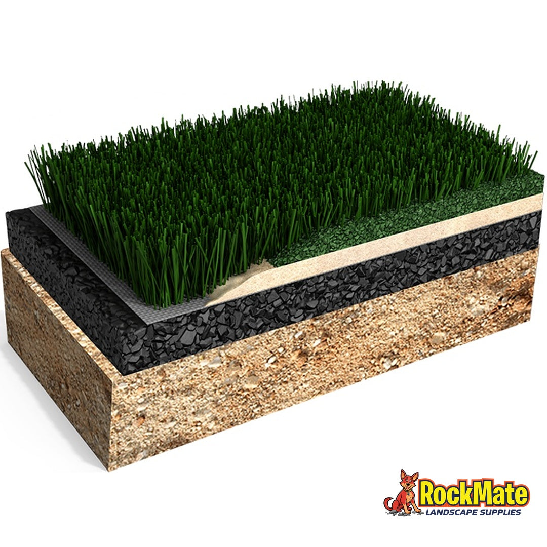 Polytan LigaTurf RS+ 260 COOLplus football turf system cross section