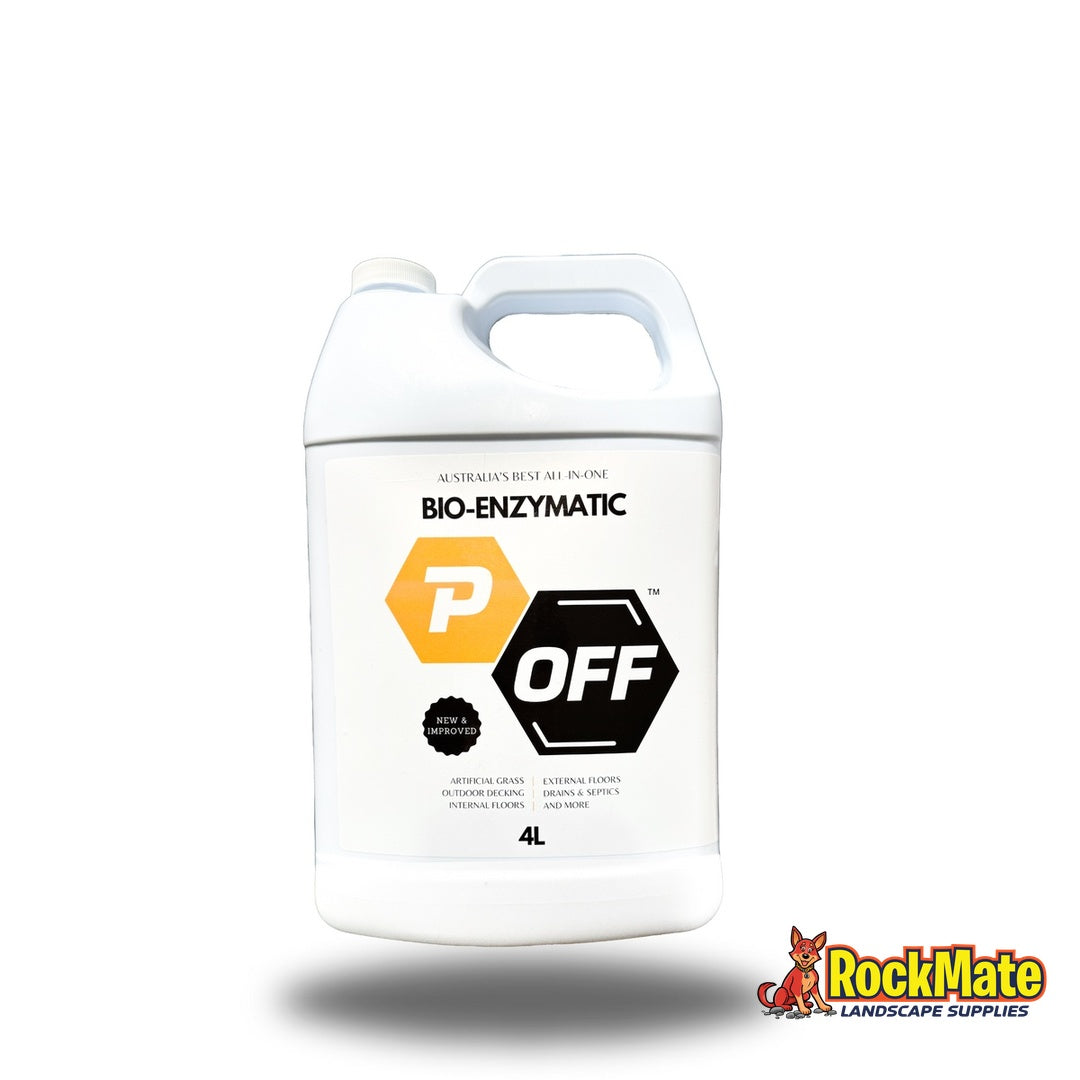 P-Off 4 litre bio-enzymatic cleaner concentrate bottle