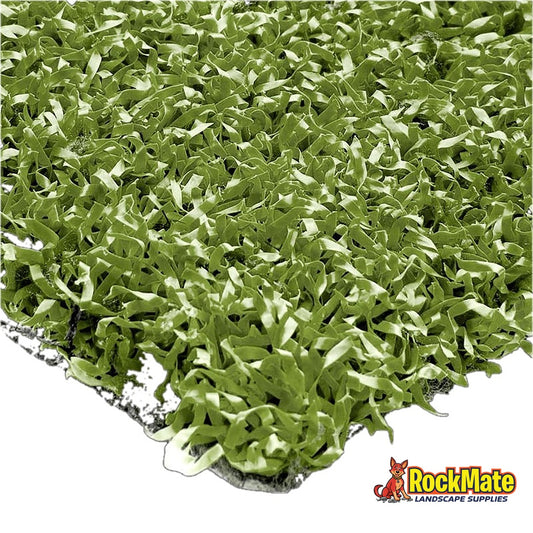 SYNLawn CoolPlay synthetic turf in green, close up of the 23mm pile