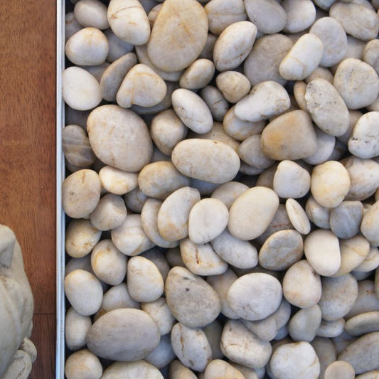 Kashmiri WHITE POLISHED PEBBLES